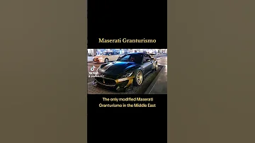 The only modified Maserati Granturismo in the Middle East