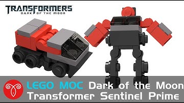 Lego MOC Transformers Mini DOTM Sentinel Prime Instruction