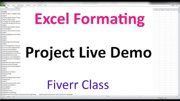 Excel Formatting Task Fiverr live |  Data Entry Work Demo For Newbies on Fiverr | Easy Mentor