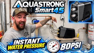 Increase water pressure with AQUASTRONG Smart45. Complete install and how to