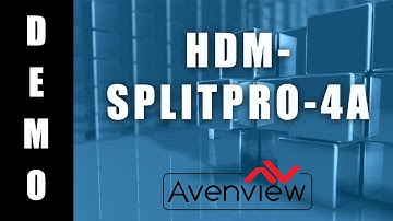 Preview one of the best selling products from Avenview, the HDM-SPLITPRO-4A Multiviewer
