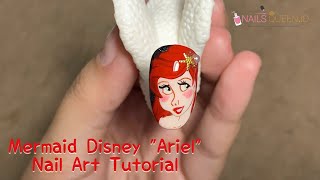Mermaid Disney "Ariel" Nail Art Tutorial | By Nails Queen ID screenshot 1