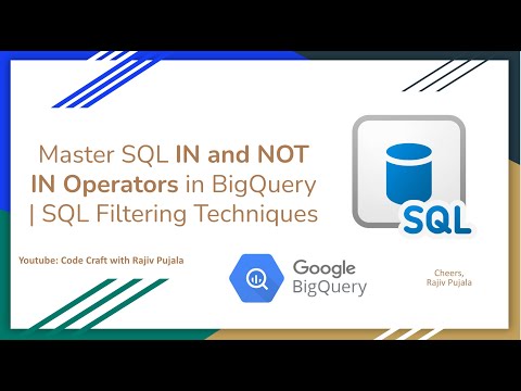 18. Master SQL IN and NOT IN Operators in BigQuery | SQL Filtering Techniques
