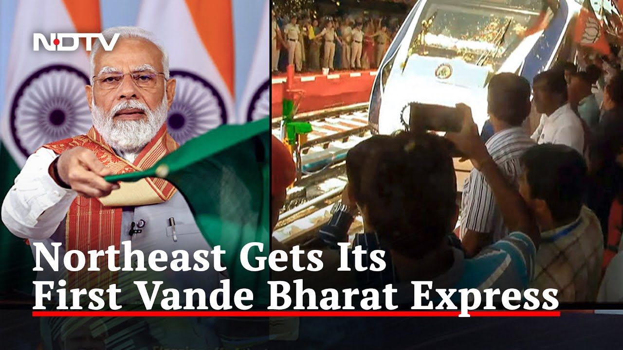 PM Modi Flags Off Northeast's First Vande Bharat Express