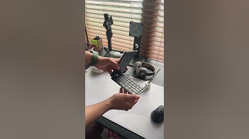 iPad setup with foldable keyboard⌨️                                 #homeoffice #ipad #ipadpro