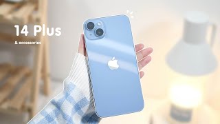 iPhone 14 Plus Blue unboxing 🐳 aesthetic setup | Genshin | accessories screenshot 4