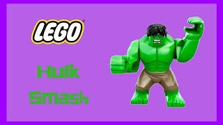 Hulk Lego fights other Lego