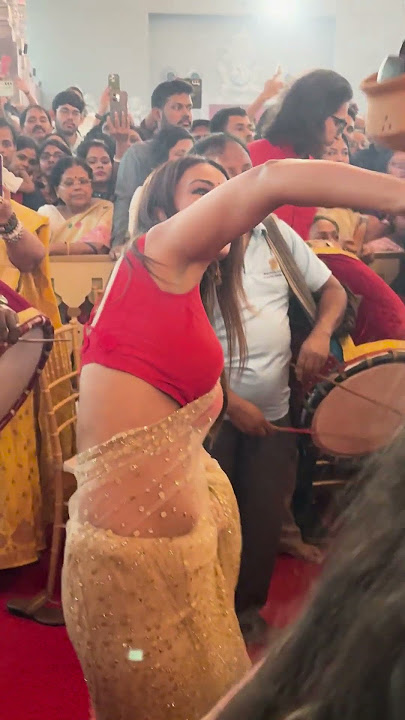 Nia Sharma At The 79th North Bombay Sarbojanin Durga Puja 2025 #durgapuja