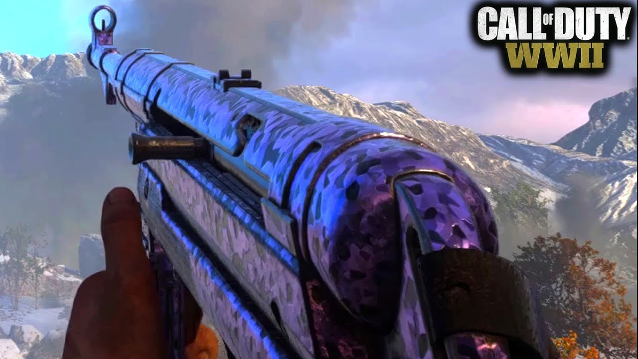 WW2 Call of Duty - Cut Purp War Camo Gameplay