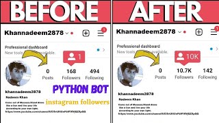 Increase instagram Followers with Bot python - Get instagram followers  by using python Free screenshot 4