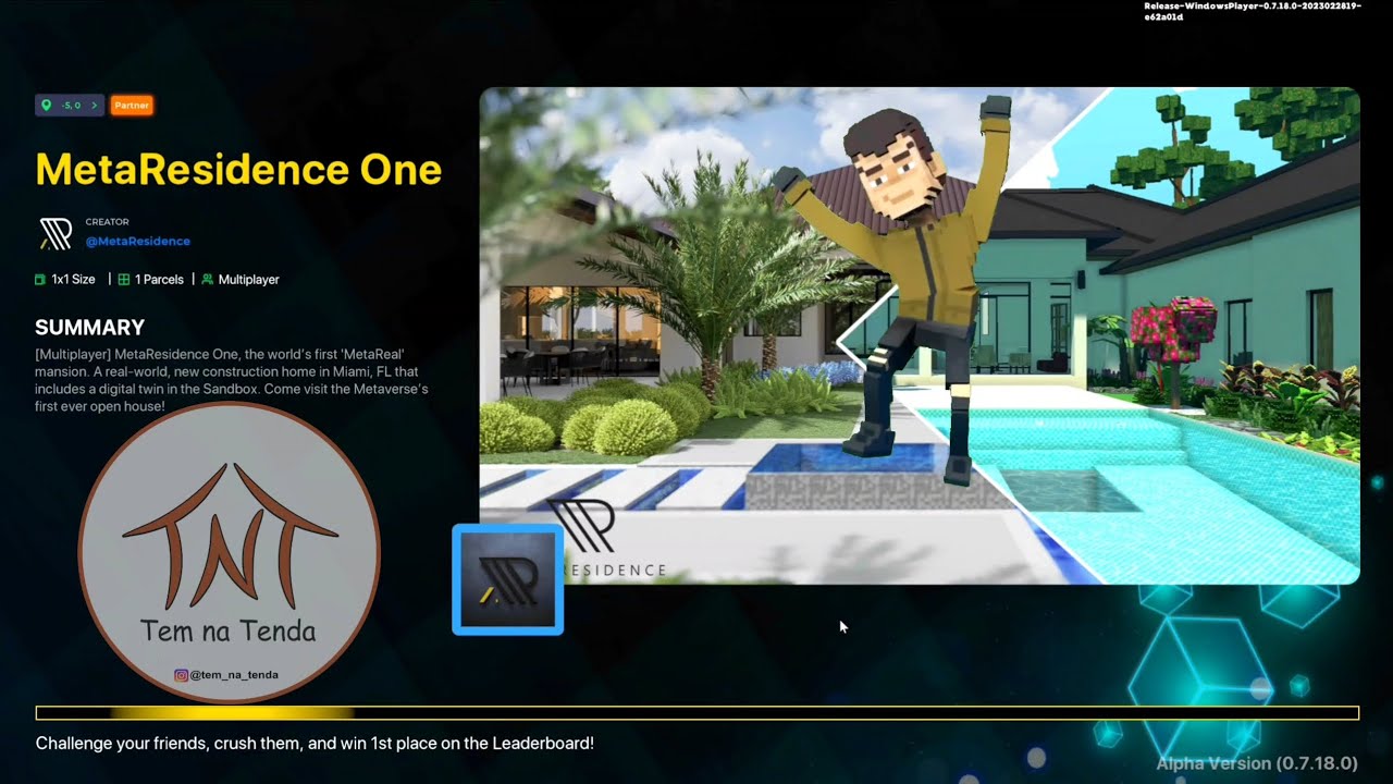 The Sandbox Special Event - All Quest MetaResidence One - Walkthrough fast