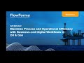 Maximize Process and Operational Efficiency with Business-led Digital Workflows in Oil & Gas