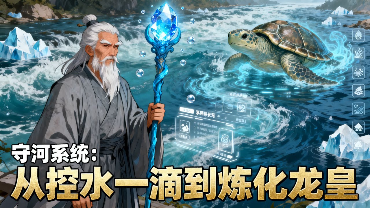 《守河系統：從控水一滴到煉化龍皇》被電成復仇焰魂卻穿越成水系菜鳥，控水只能搓出水珠？看我如何靠系統煉化水獸，把異界長河變成自家魚塘！#漫畫解說#玄幻#爽文#小說推薦#有聲書