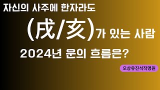 자신의 사주에 戌과 未가  한자라도 있는 사람들 2024년 운의 흐름은? 오상유진석명리학강의