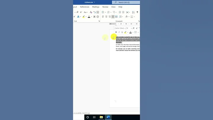 Change font in Ms. Office Word