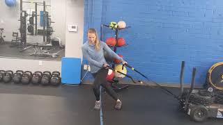 Sled Pull - Side Cross Step