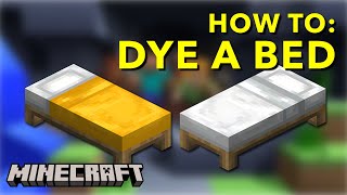 Minecraft in 24 Seconds: Dye a Bed! 🎨