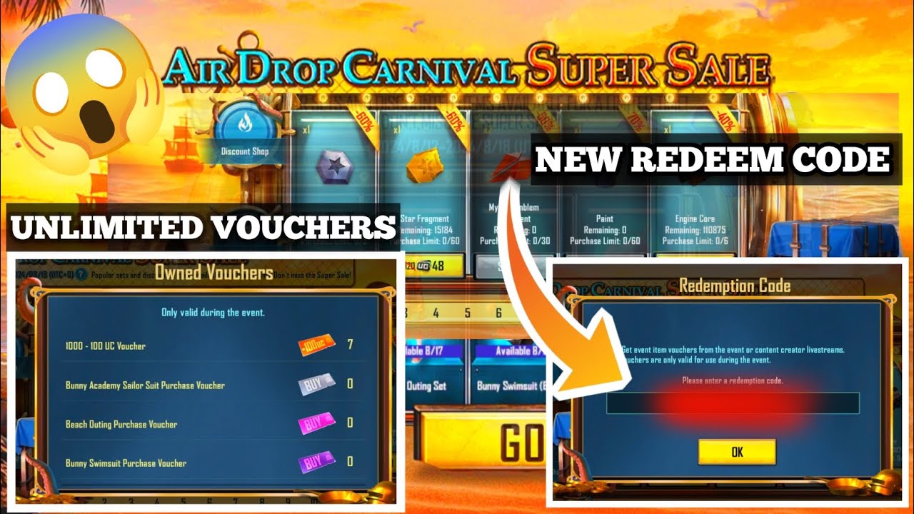 Air Drop Carvinal New redemption code😊 | Air Drop Carvinal New redeem ...