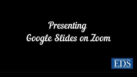 Presenting Google Slides on Zoom using the "presenter