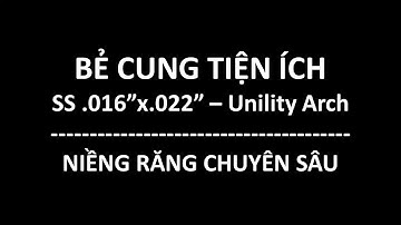 Bẻ cung tiện ích Unility Arch trên dây .016x.022 inch