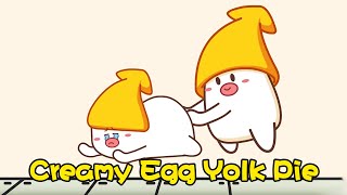 Creamy Egg Yolk Pie: No Longer Afraid Of Going Hungry#funnyanimation