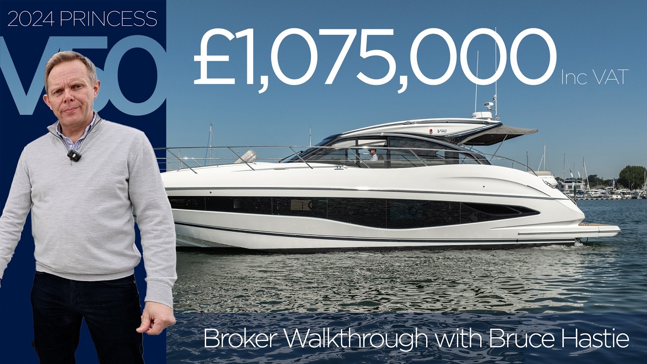 2024 (Unused) Princess V50 Deck Saloon | Three Cabin | Broker Walkthrough with Bruce Hastie