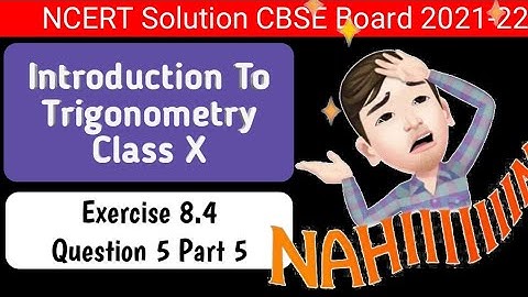 Ex 8.4 Q5 Part-(v) Introduction to Trigonometry Class 10th By Adarsh sir | SchoolAstro