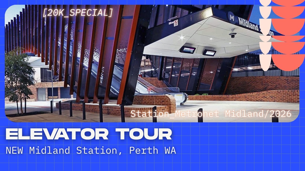 NEW Midland Station, Perth WA | Full Elevator + Escalator Tour