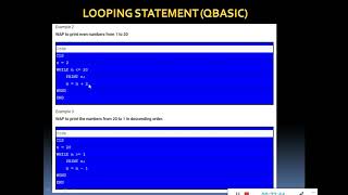 CH - 5 QBASIC PROGRAMMING CONSTRUCT | LOOPING STATEMENT | PART -2 | MR. SACHIN VERMA
