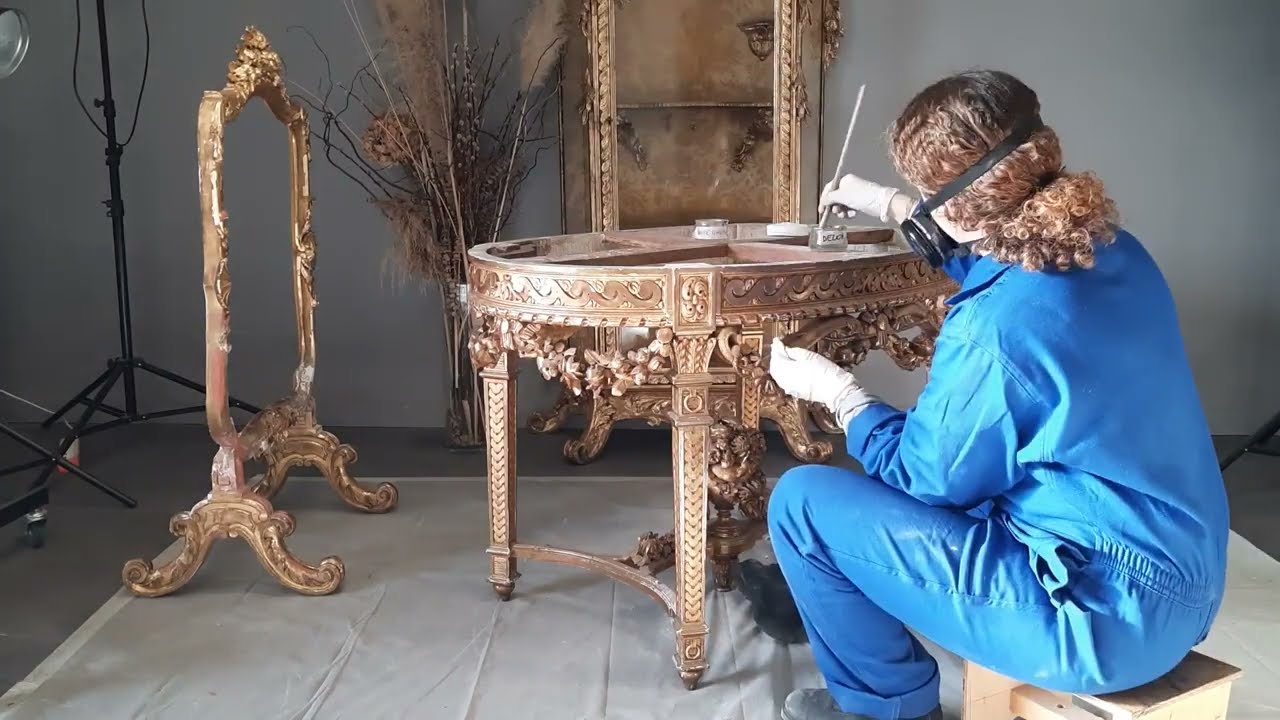 How to Apply Gold Leaf to Furniture and Fusion Mineral Paint