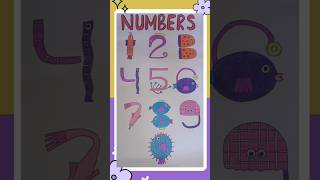 DIY Number Chart 0-9🔢🎨|Creative Classroom Display🖍|Montessori Teaching Aid📚 #numbers #numberchart