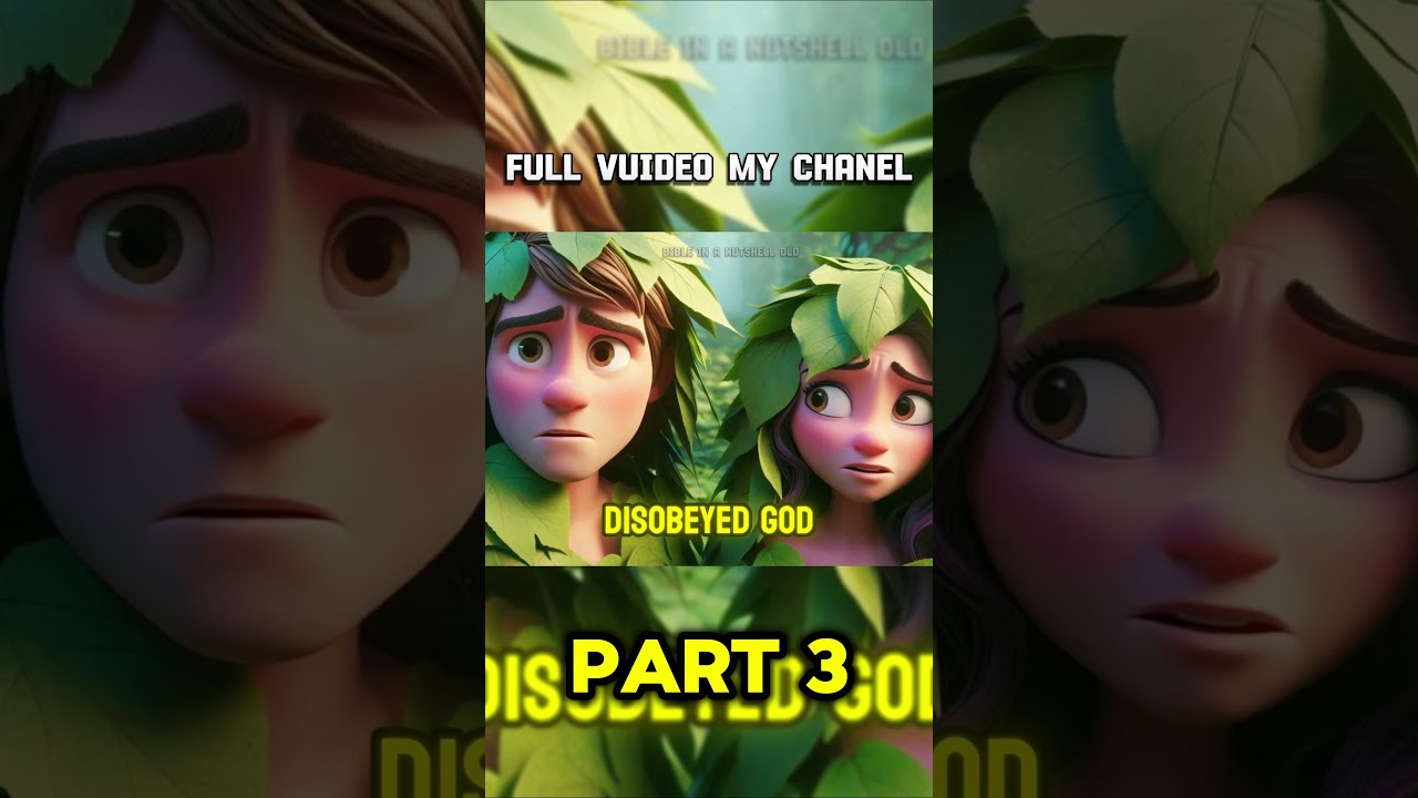 Adam and Eve | Animated Bible Stories #shorts  #animated #bible  #animatedbiblestories  #cartoon