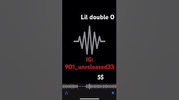 Lil double 0 unreleased (snippet) DM to buy or trade #memphis