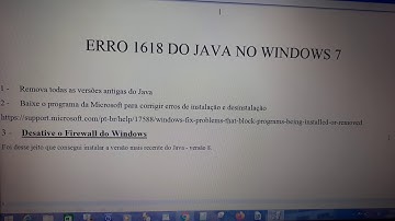 Erro 1618 do Java em Windows 7