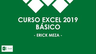 CURSO EXCEL 2019 - BÁSICO - MÓDULO I