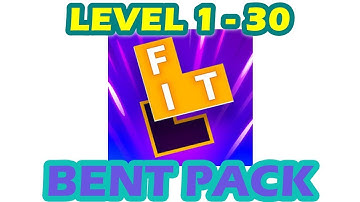 Flow Fit - Word Puzzle | Bent Pack | Level 1 - 30 | Walkthrough