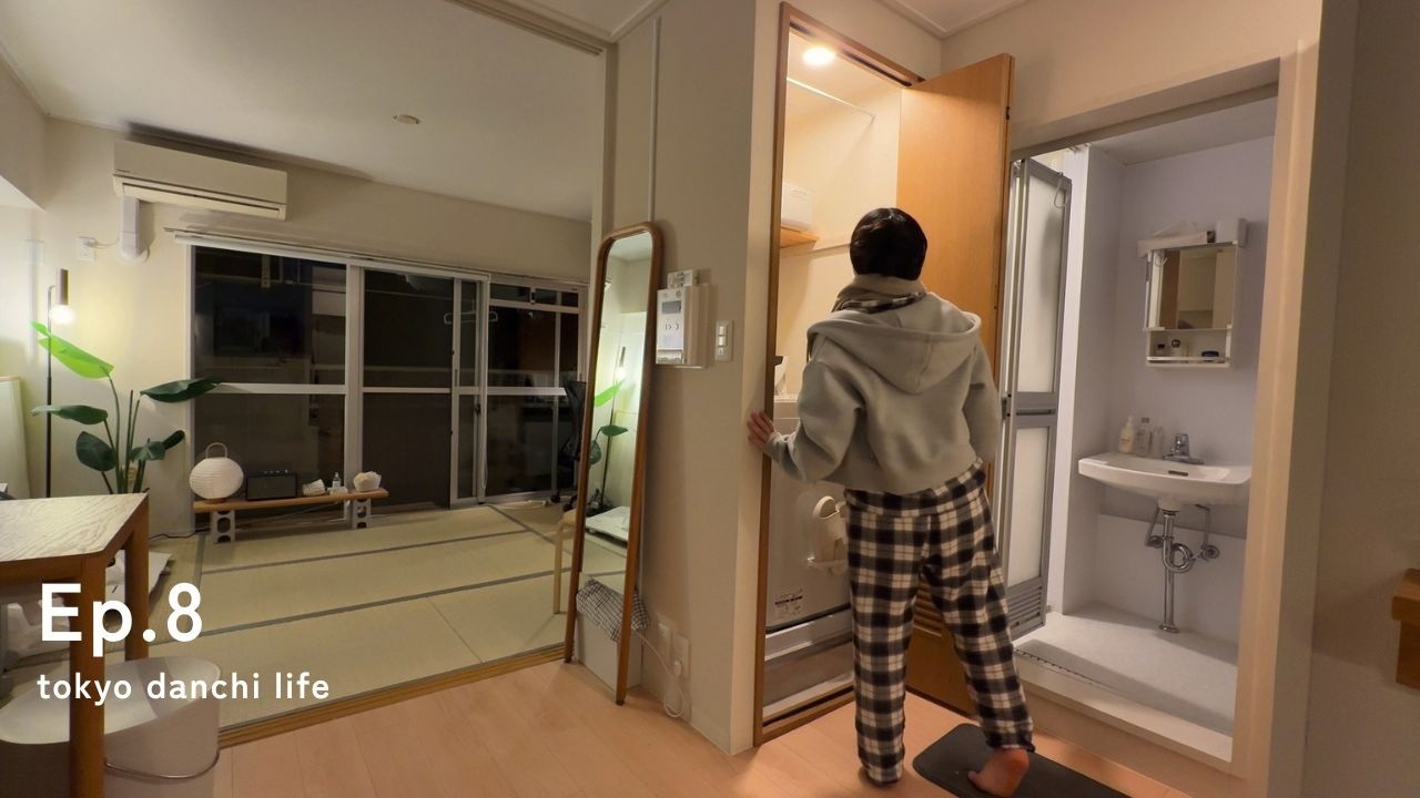 団地の少しクセのあるお風呂🛀バストイレ一緒で脱衣所なし|プチDIYをした日