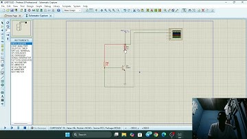 Simulasi bias base transistor di aplikasi proteus 8 