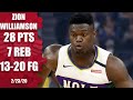 Zion Williamson shows off his full skill set vs. the Warriors | 2019-20 NBA Highlights