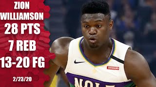 Zion Williamson shows off his full skill set vs. the Warriors | 2019-20 NBA Highlights