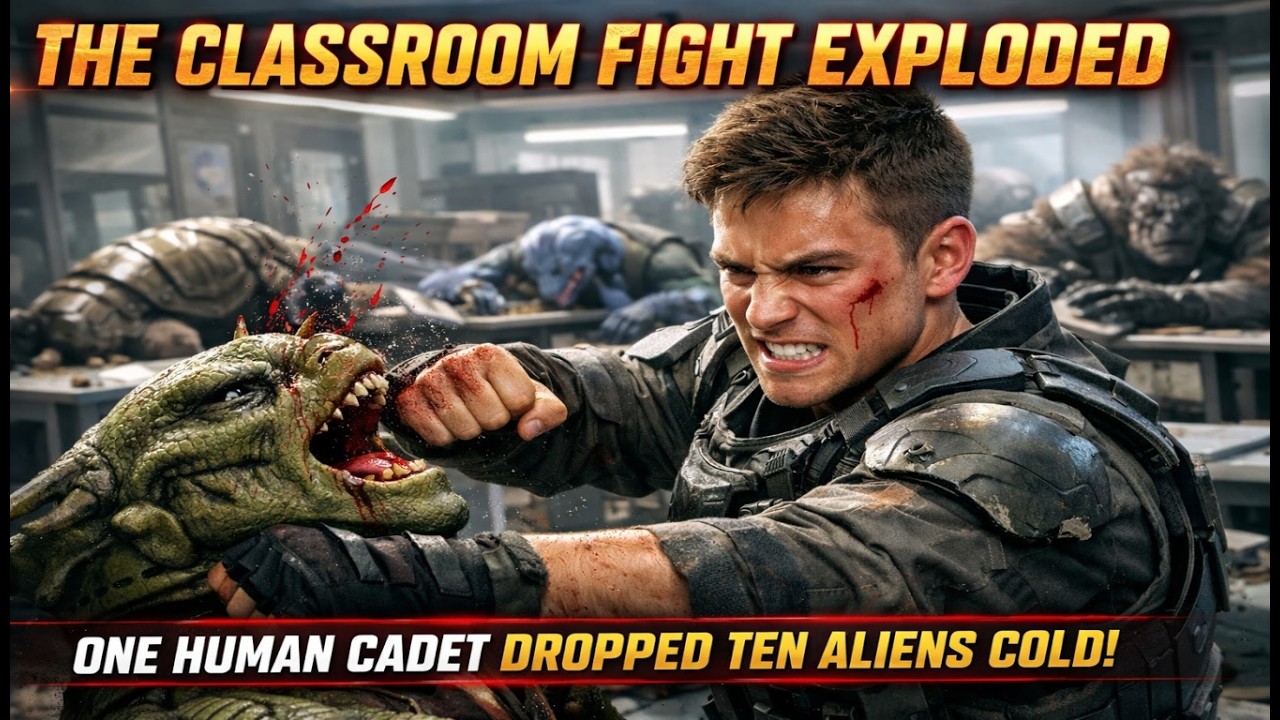 The Classroom Fight Exploded | One Human Cadet Dropped Ten Aliens Cold HFY Sci Fi