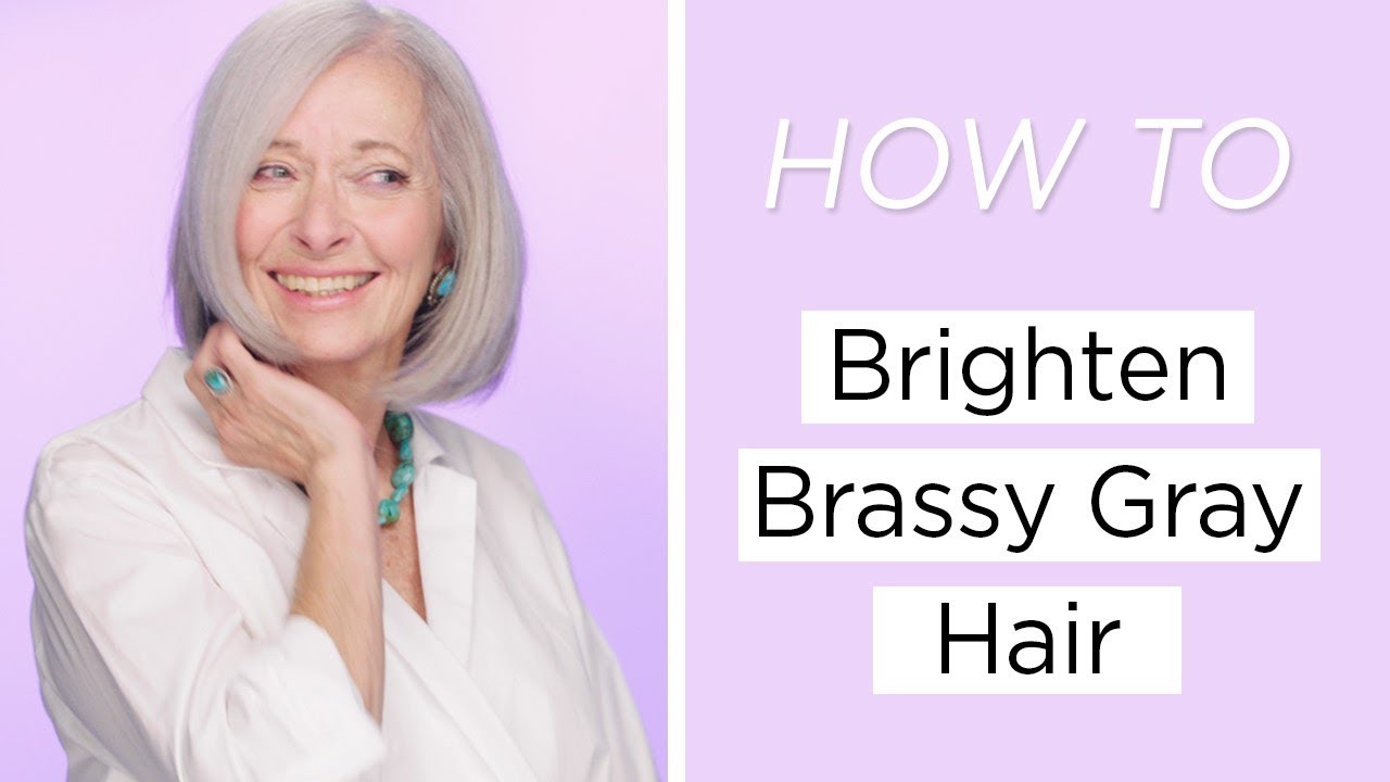 How To Brighten Brassy Gray Hair YouTube