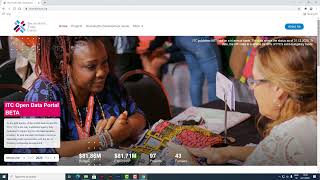 Career Overview ITC Open Data website