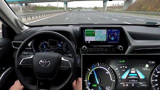 Toyota Highlander: highway & traffic jam assist real-life test. Adaptive Cruise Control, Lane Trace