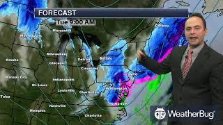 Monday's North Eastern Regional Weather Outlook   Jan 29, 2018