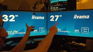 Мониторы Iiyama ProLite 32&quot; и 27&quot; - сравнение в лоб