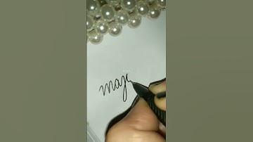 Simple cursive writing technique #handwriting #veemeek #shorts