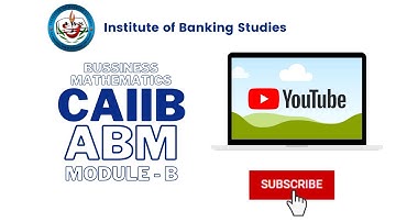 CAIIB - ABM - Future Value and Present value calculations - Live Stream