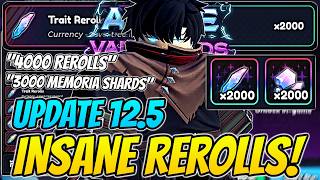 How To Get *INSANE* Rerolls &amp; Memoria Shards In Anime Vanguards Update 12.5!