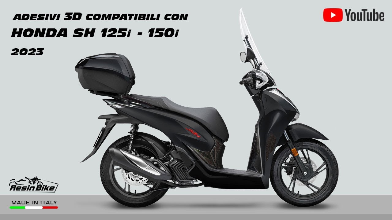 Adesivi Sh 125 Adesivo 3D Resinato Blu Per Serbatoio HONDA SH 125